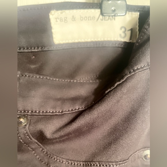 Rag & Bone Black Slim Fit Athletic Fit Day 2 Nite Trendy Stretch Legging Jean 31 - Picture 4 of 5